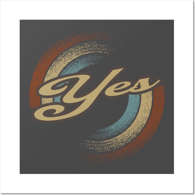 Yes Circular Fade Wall Art by anotherquicksand